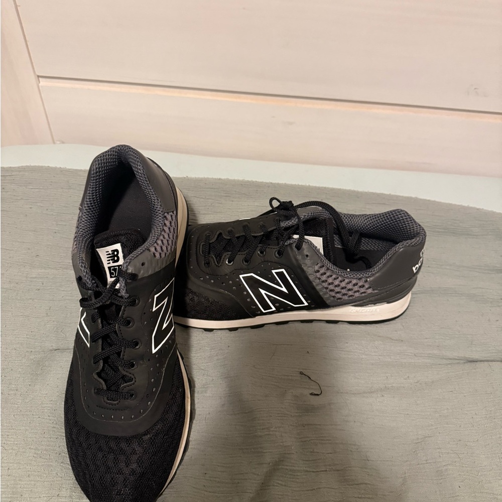 New Balance Black and White Athletic Shoes